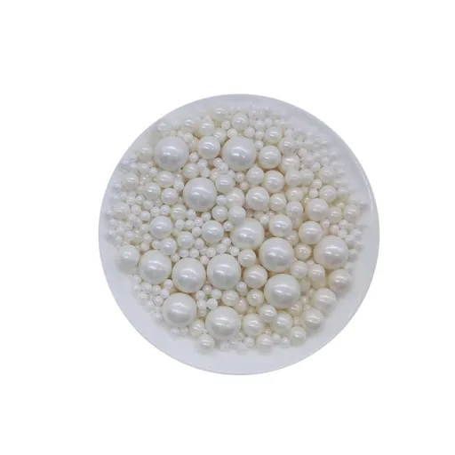 White Sugar Pearls Mix Size For Cake Decoration-25gm